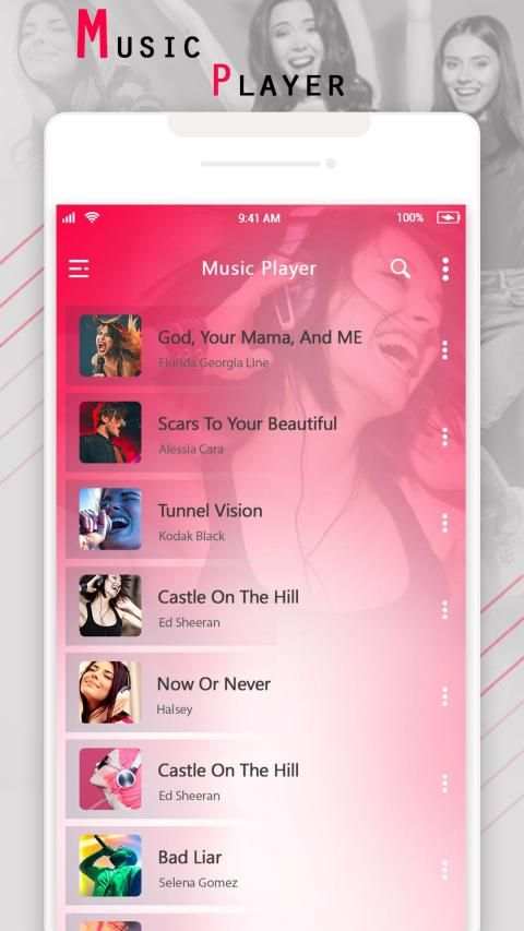 Music Player 2019 & Mp3 Player स्क्रीनशॉट 3