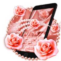 Pink Rose Gold Luxury Keyboard Theme