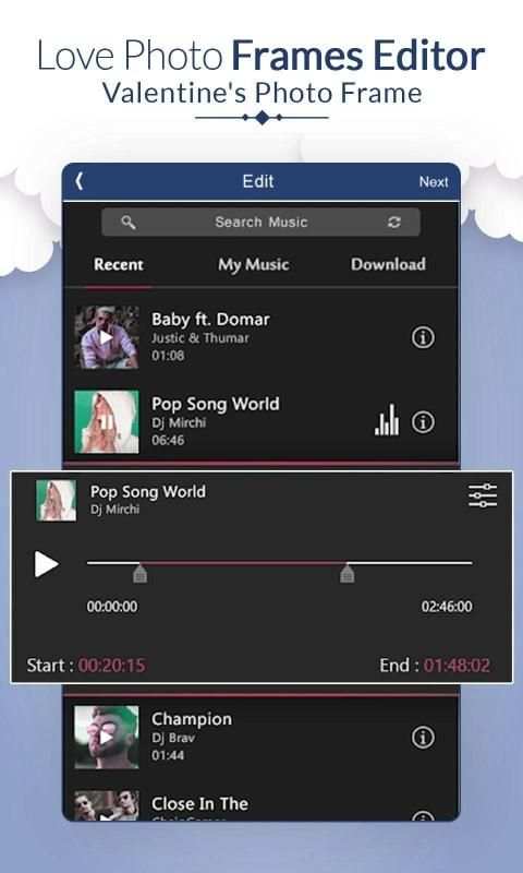 Love Video Maker With Music : Love Slideshow Maker screenshot 1