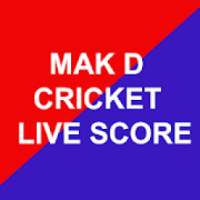 Mak D Cricket Score