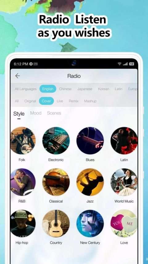 at Music - Free Music, MV, Cover, Mix, Mashup, FM स्क्रीनशॉट 2