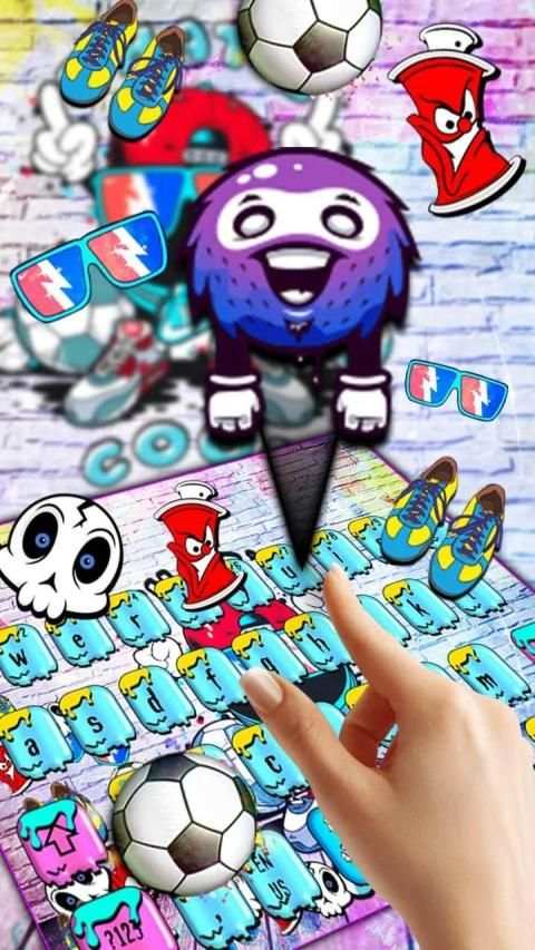 DJ Graffiti Keyboard Theme स्क्रीनशॉट 2