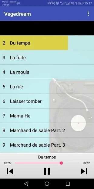 Vegedream Chansons स्क्रीनशॉट 2