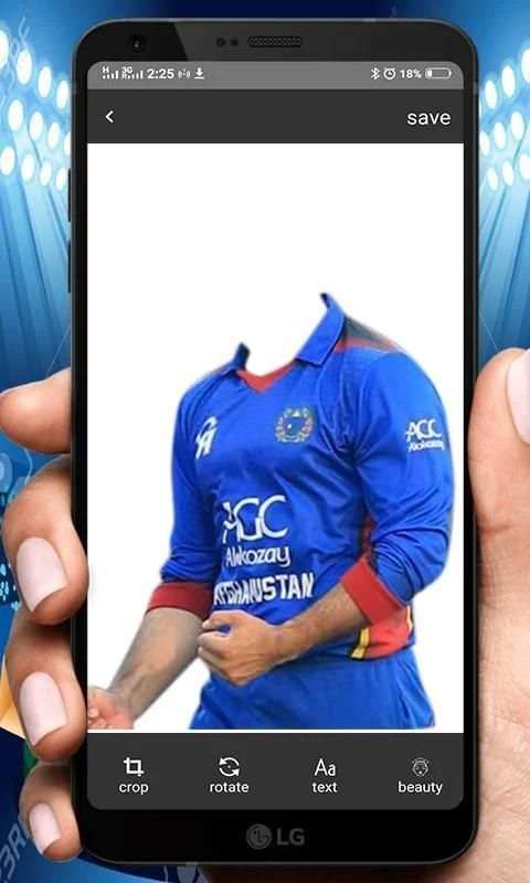 Afghan Cricket Jersey - Photo Editor For World Cup स्क्रीनशॉट 2