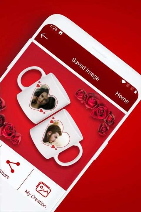 Couple Cup Photo Frame screenshot 1