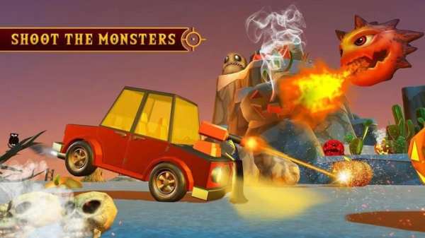 Scary Halloween Shooting Car Game स्क्रीनशॉट 4