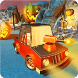 Scary Halloween Shooting Car Game