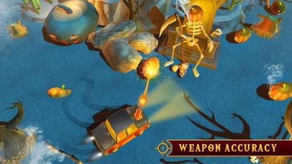 Scary Halloween Shooting Car Game स्क्रीनशॉट 2