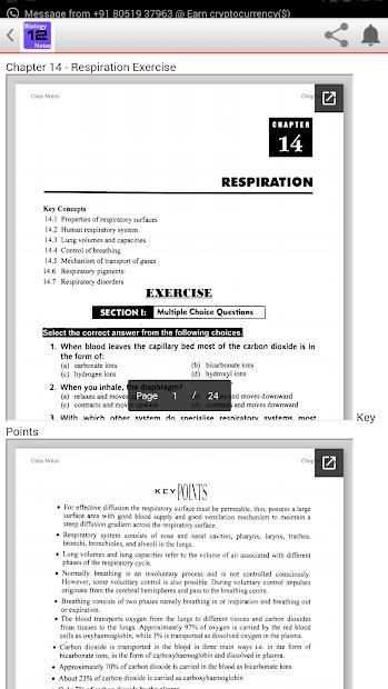 Class XII Biology Notes solved exercises, MCQs screenshot 1