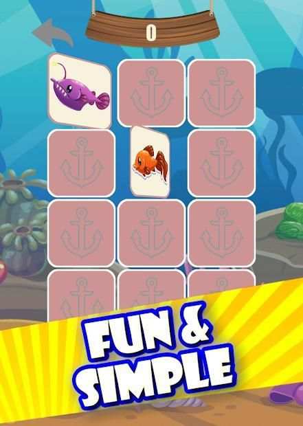 Memory game - Ocean fish स्क्रीनशॉट 6