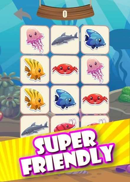 Memory game - Ocean fish स्क्रीनशॉट 12