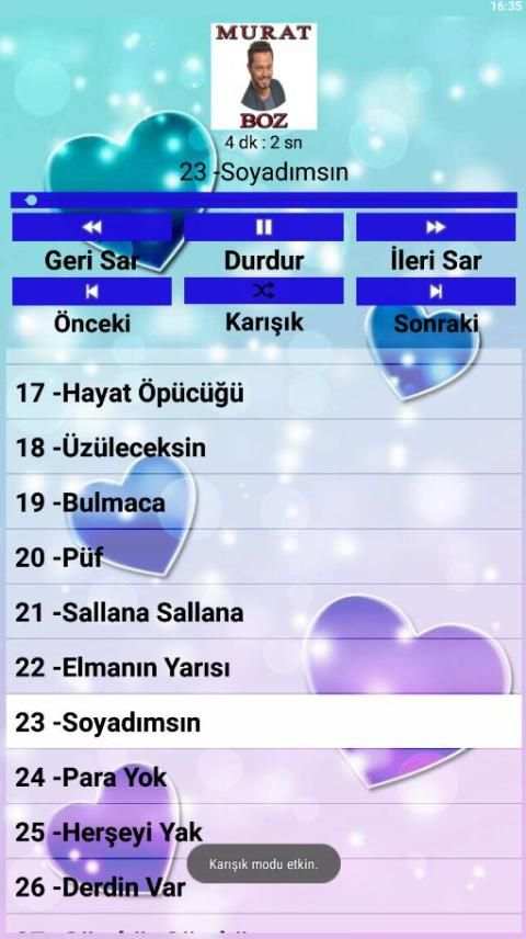 Murat BOZ Şarkıları(İnternetsiz 40 Şarkı) screenshot 5