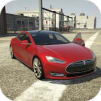 Drive Tesla Model S - Electro Car City Simulator