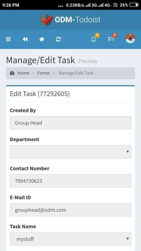 ODM-Todoist स्क्रीनशॉट 2
