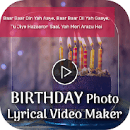 Birthday Photo Lyrical Video Status Maker आइकन