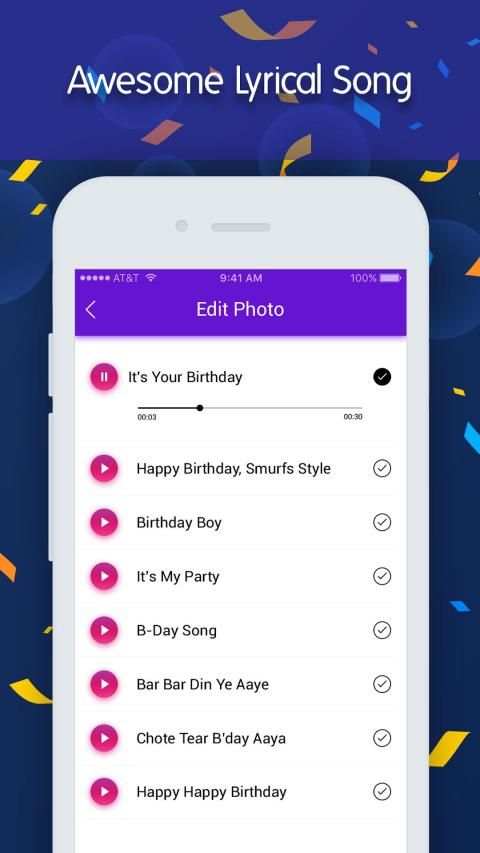 Birthday Photo Lyrical Video Status Maker स्क्रीनशॉट 5