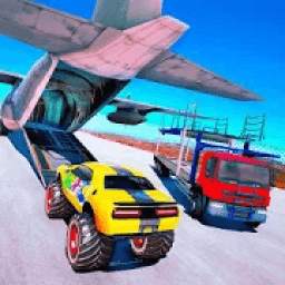 Real Monster Truck Airplane Transporter Game