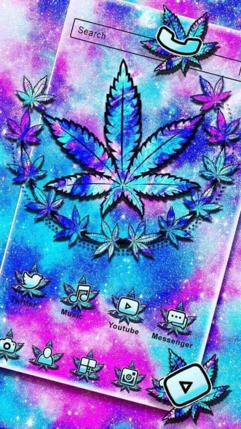Colorful Weed Themes HD Wallpapers Launcher 3D screenshot 2