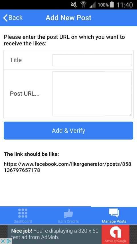Liker App Green स्क्रीनशॉट 1