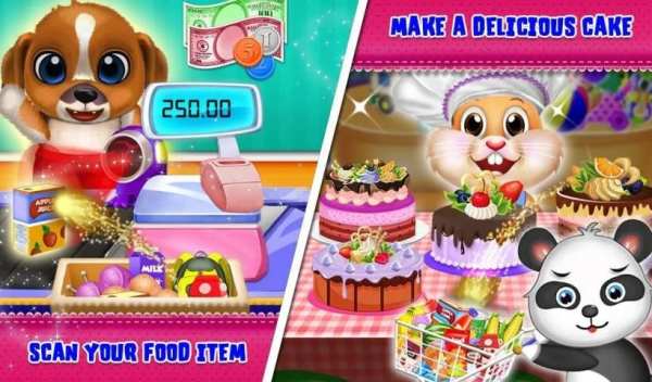 Panda's Supermarket Shopping Fun screenshot 5