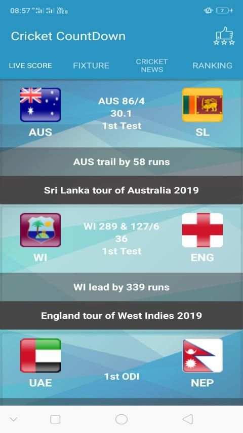 Cricket Countdown screenshot 1