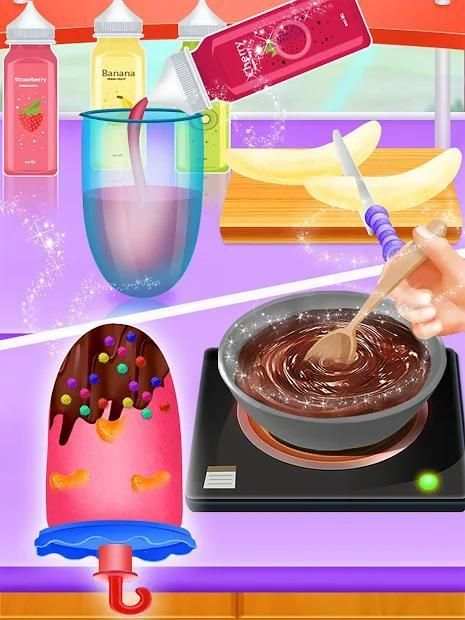 Frozen Ice Candy Cooking Chef - Summer Food Maker screenshot 1