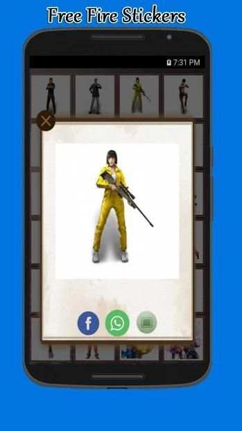 Stikers Free Fire Battlegrounds Packs स्क्रीनशॉट 1