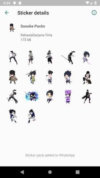 Sasuke & Sakura Family Sticker WA screenshot 1