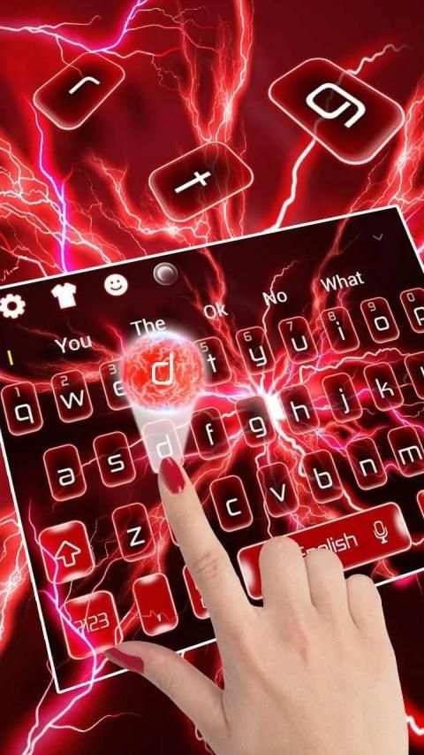 Red Lightning Keyboard screenshot 3
