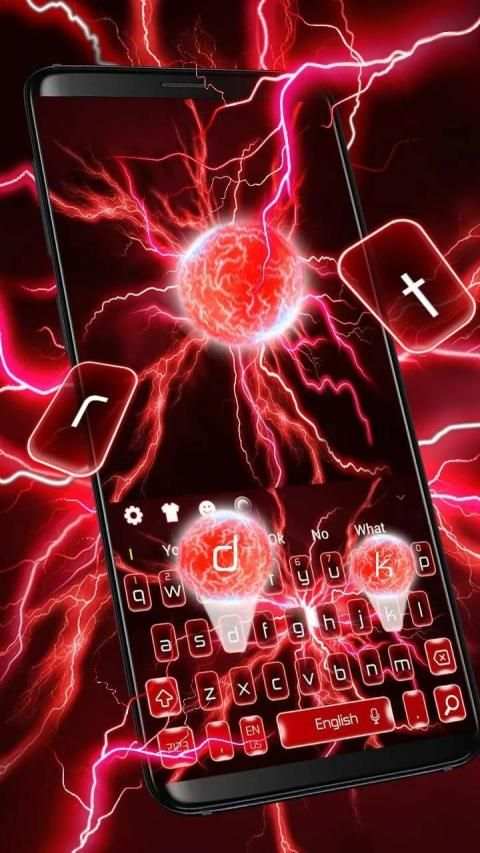 Red Lightning Keyboard screenshot 2