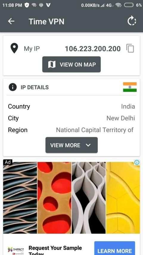 Time VPN Free VIP Network IP Change 2019 स्क्रीनशॉट 1