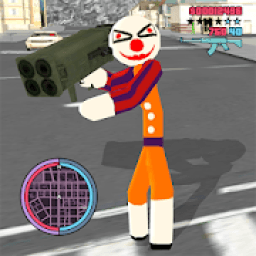 ikon Clown Stickman Rope Hero Gangaster Vegas Crime