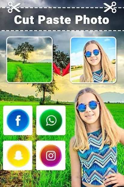 Cut Paste Photo Editor Effect स्क्रीनशॉट 1