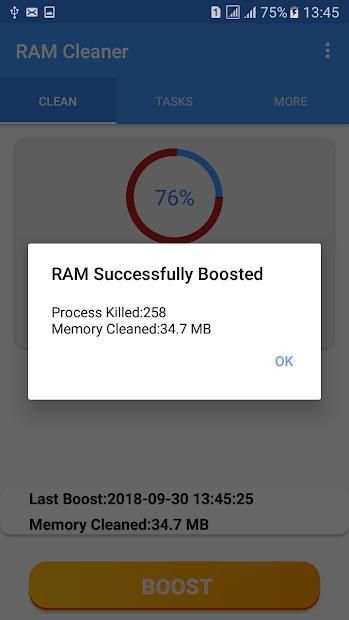Ram Cleaner - Clean Master Optimizer -Game Booster screenshot 2