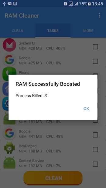 Ram Cleaner - Clean Master Optimizer -Game Booster screenshot 1