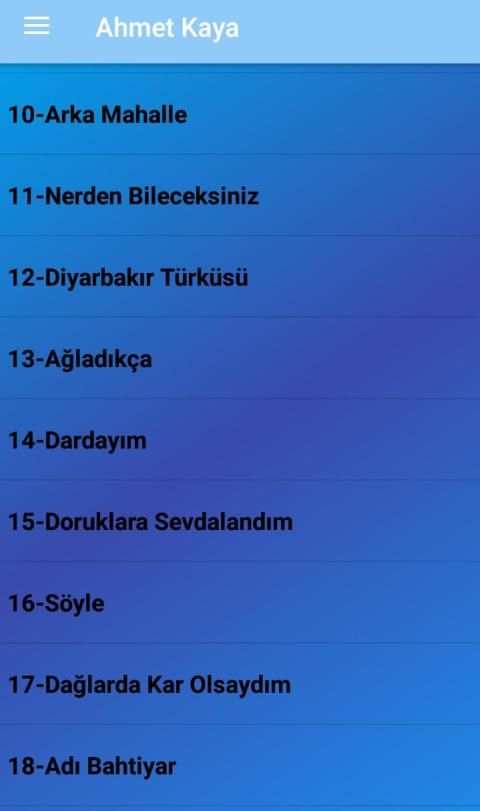 Ahmet Kaya Şarkıları (İnternetsiz 40 Şarkı) स्क्रीनशॉट 8