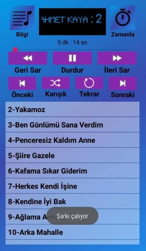 Ahmet Kaya Şarkıları (İnternetsiz 40 Şarkı) स्क्रीनशॉट 14