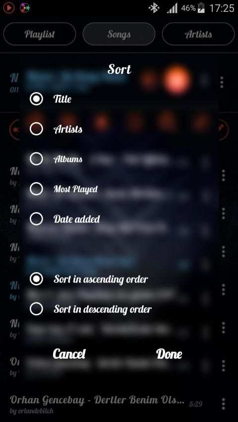 BlackPlayer Music Player स्क्रीनशॉट 6