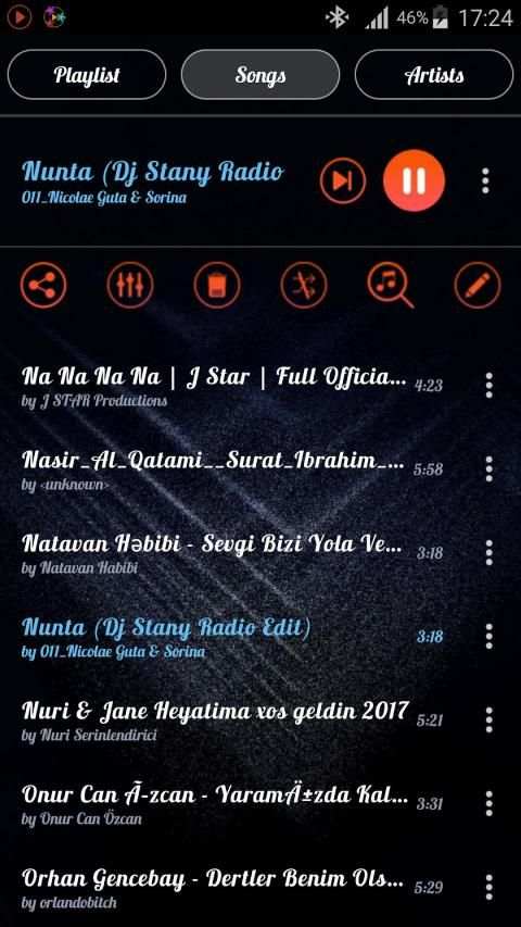 BlackPlayer Music Player स्क्रीनशॉट 3
