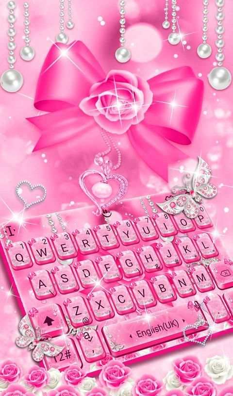 Radiant Rose Diamond Keyboard Theme screenshot 5