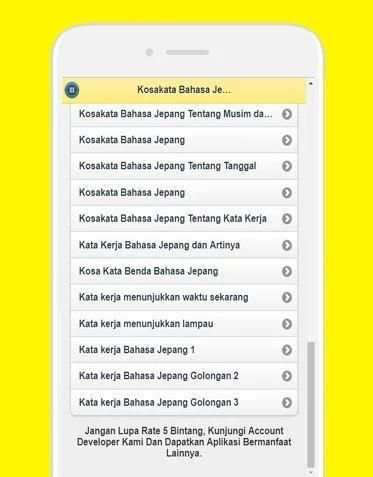 Kosakata Bahasa Jepang Lengkap screenshot 2