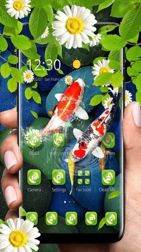 Koi fish themes स्क्रीनशॉट 2