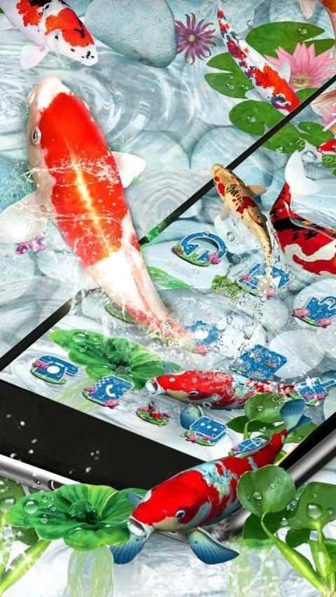 Koi fish themes स्क्रीनशॉट 1