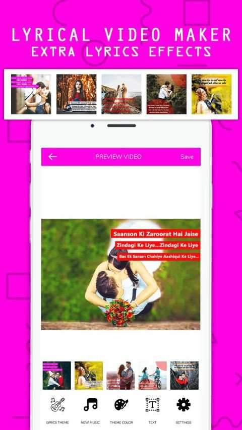 Lyrical Video Status Maker With Music-Video maker स्क्रीनशॉट 6