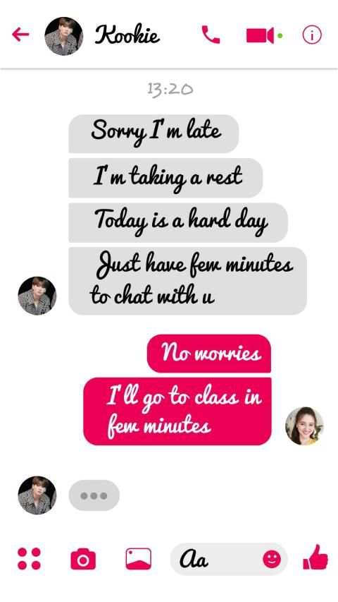 New BTS Fake Chat Messenger 2019 screenshot 1