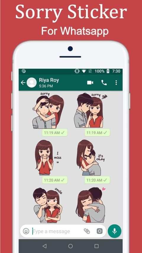 Sorry Sticker For Whatsapp स्क्रीनशॉट 6