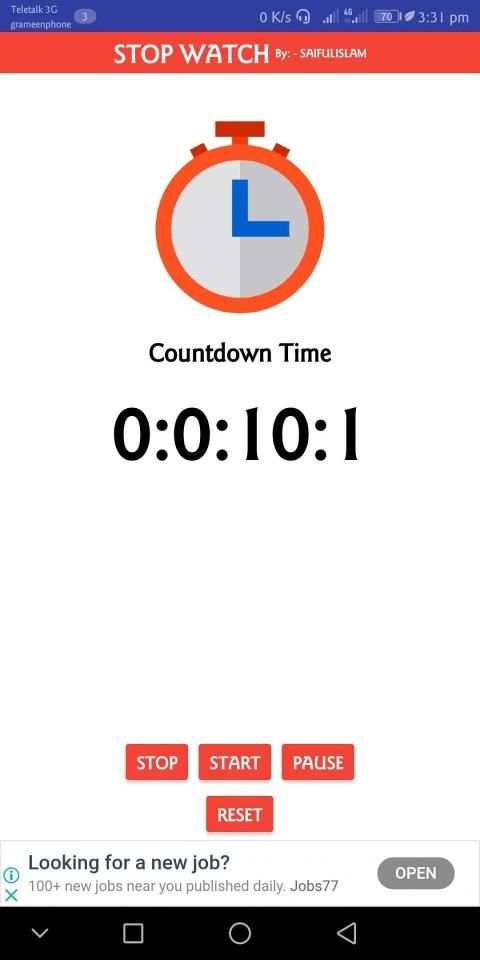 Digital StopWatch स्क्रीनशॉट 2