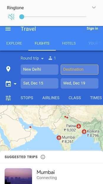 Google Flights स्क्रीनशॉट 2