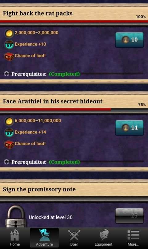 Fantasy Game Mobile screenshot 4