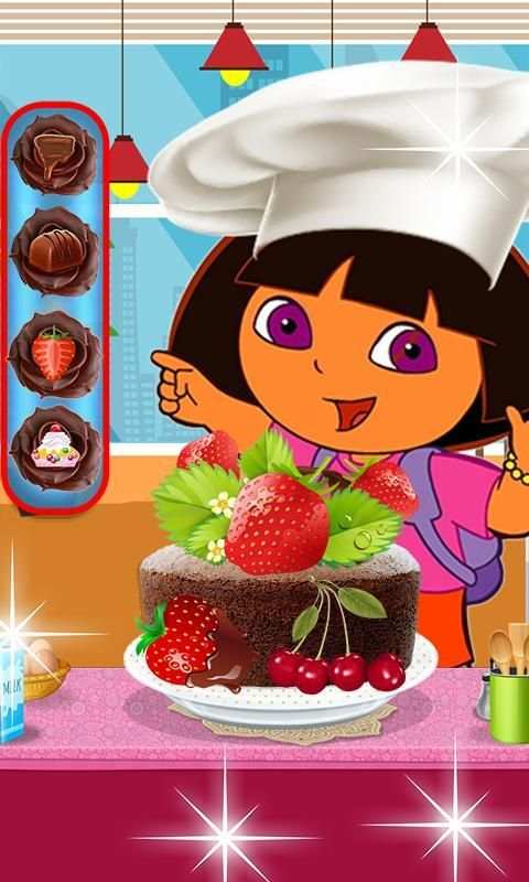 Hot Cooking Dora Cake-Crazy Kitchen Game स्क्रीनशॉट 6